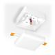 Рамка накладного монтажу безрамкового квадратного світильника VIDEX (VL-DLFS-09SF) (VL-DLFS-09SF)