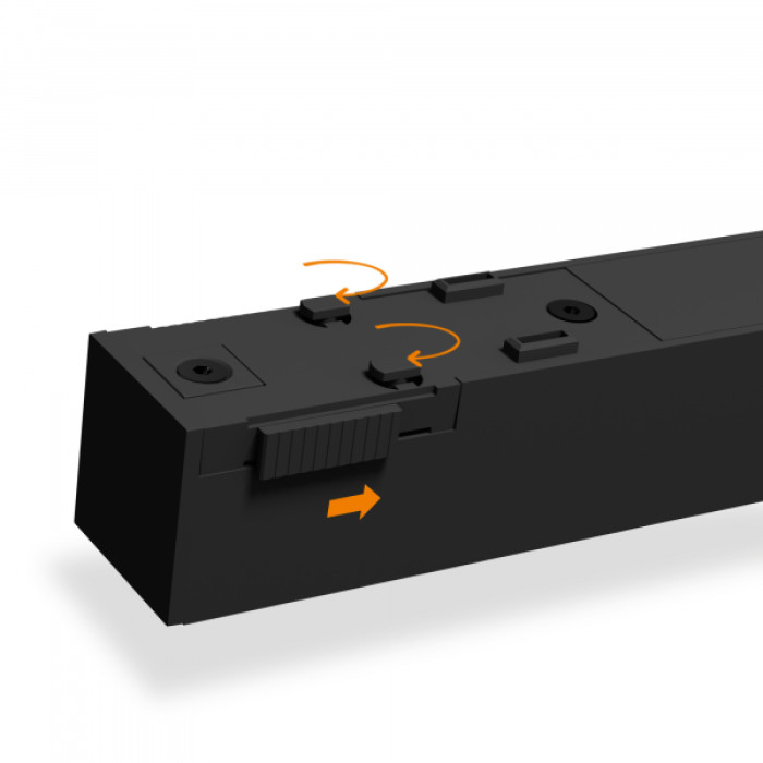 Світильник МАГНІТНИЙ трековий VIDEX LD430B 10.5W 30cm 4000K 48V Black (VL-TRMS-LD430B)