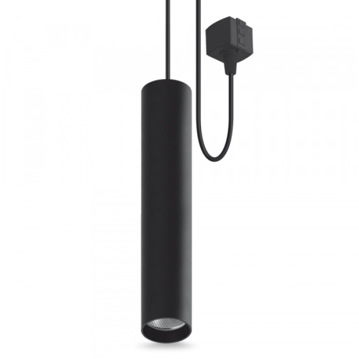 LED світильник підвісний трековий VIDEX 10W 4100K чорний (VL-ST-10034B)