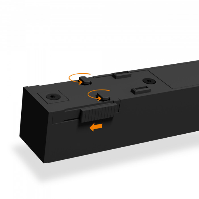 Світильник МАГНІТНИЙ трековий VIDEX LD430B 10.5W 30cm 4000K 48V Black (VL-TRMS-LD430B)