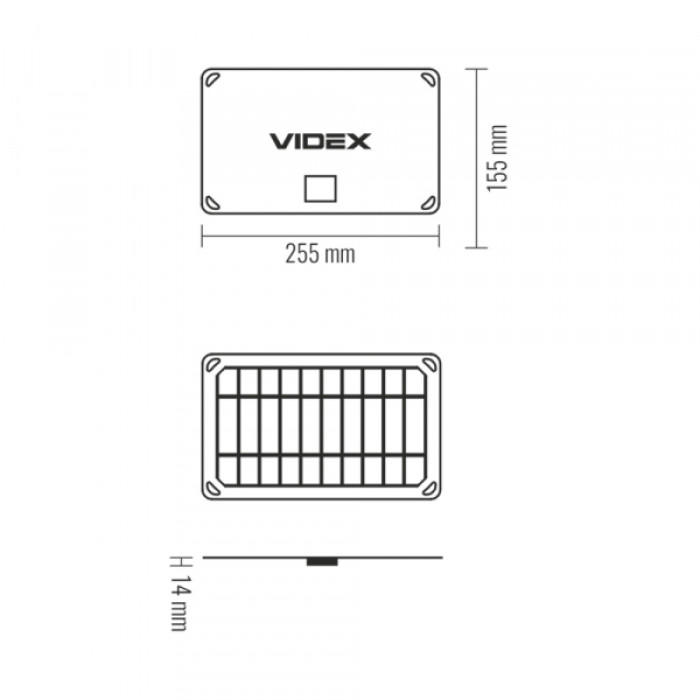 Портативний зарядний пристрій сонячна панель VIDEX VSO-F505U 5W (VSO-F505U)