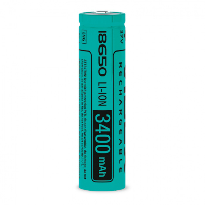 Акумулятор Videx літій-іонний 18650 (без захисту) 3400mAh bulk/1шт (18650/3400/1B)