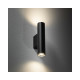 Бра, настінний світильник Nowodvorski 10753 Fourty Wall M GU10 2x10W IP20 Bl (10753)