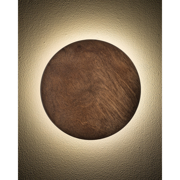 Бра, настінний світильник Nowodvorski 11290 Ring Timber Led M 1x10W 3000K 130Lm IP20 Brown (11290)