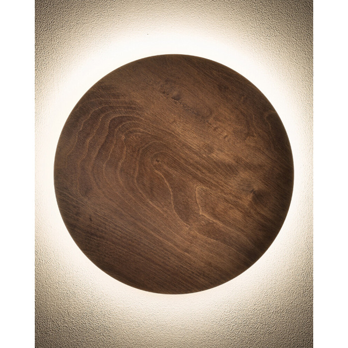 Бра, настінний світильник Nowodvorski 11291 Ring Timber Led L 1x13W 3000K 160Lm IP20 Brown (11291)