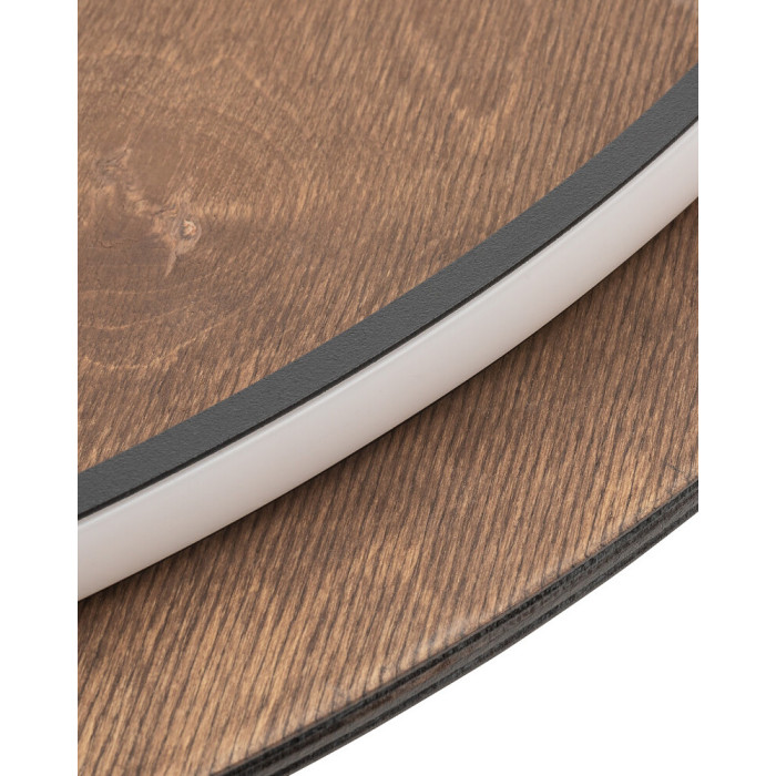Бра, настінний світильник Nowodvorski 11178 Ring Timber Led XXL 1x22W 3000K 400Lm IP20 Brown (11178)