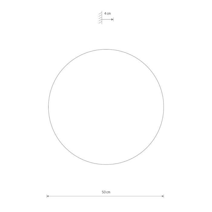 Бра, настінний світильник Nowodvorski 11292 Ring Timber Led XL 1x16W 3000K 290Lm IP20 Brown (11292)