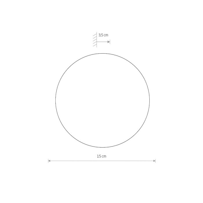 Бра, настінний світильник Nowodvorski 11288 Ring Timber Led S 1x7W 3000K 60Lm IP20 Brown (11288)