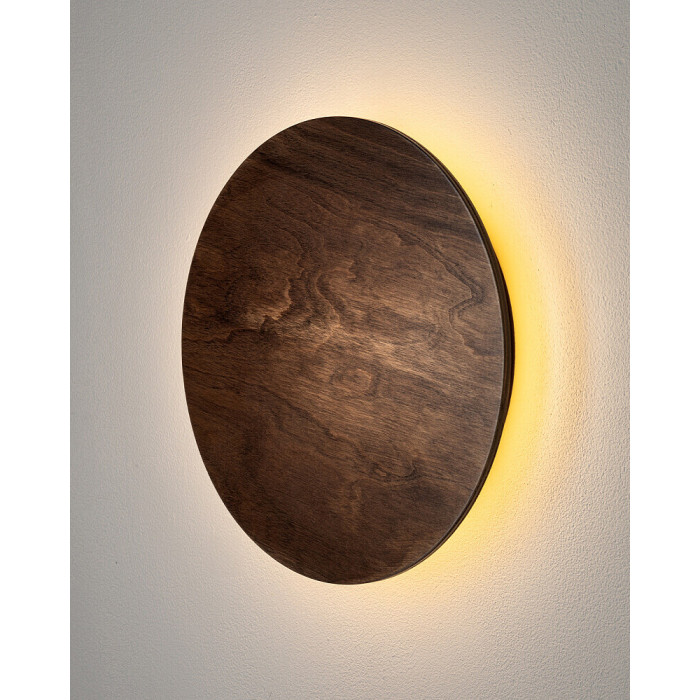 Бра, настінний світильник Nowodvorski 11290 Ring Timber Led M 1x10W 3000K 130Lm IP20 Brown (11290)