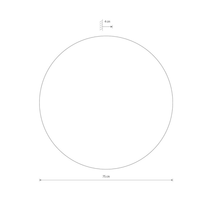 Бра, настінний світильник Nowodvorski 11178 Ring Timber Led XXL 1x22W 3000K 400Lm IP20 Brown (11178)