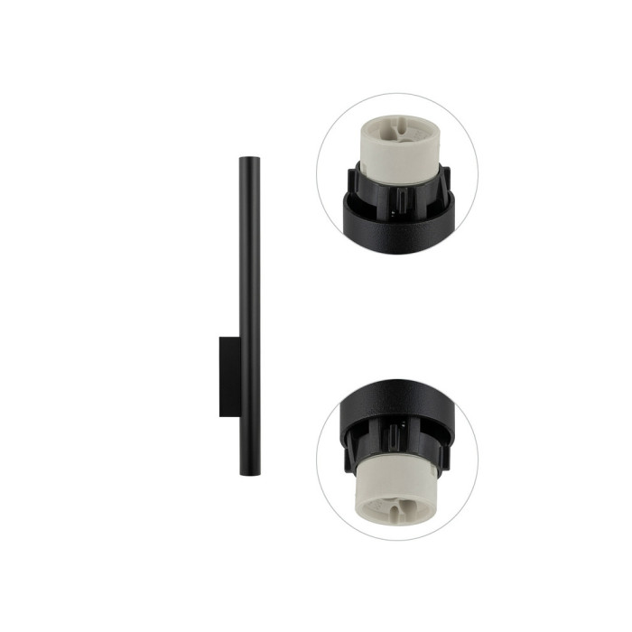 Бра, настінний світильник Nowodvorski 10759 Fourty Wall XL GU10 2x10W IP20 Bl (10759)