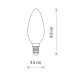 Світлодіодна лампочка Nowodvorski 10589 Bulb E14 1x6W 3000K 650Lm IP20 (10589)