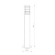 Вуличний світильник Nowodvorski 4906 Horn E27 1x20W IP44 Brown (4906)