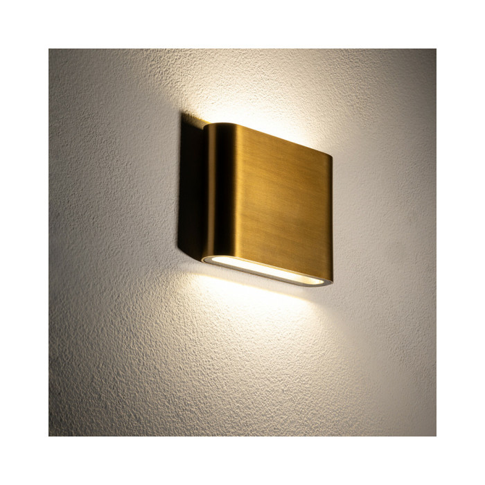 Вуличний світильник Nowodvorski 11365 Semi S Led 2x3W 3000K 300Lm IP54 Brass (11365)