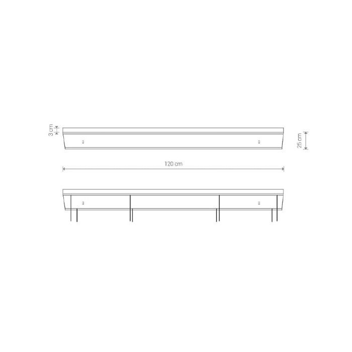 Основа Nowodvorski 8554 Cameleon Canopy C 1200 10W IP20 Bl (8554)