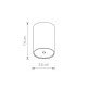 Потолочна основа для світильника Nowodvorski 8550 Cameleon Canopy E 10W IP20 Bl (8550)
