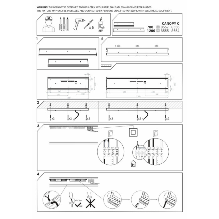 Основа Nowodvorski 8557 Cameleon Canopy C 780 10W IP20 Wh (8557)