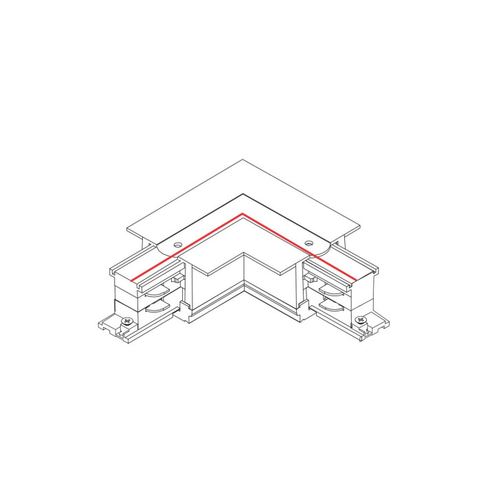 З'єднувач Nowodvorski CTLS RECESSED POWER L CONNECTOR RIGHT (L-R) WHITE CN (8230)