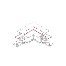 З'єднувач Nowodvorski CTLS RECESSED POWER L CONNECTOR RIGHT (L-R) BLACK CN (8231)
