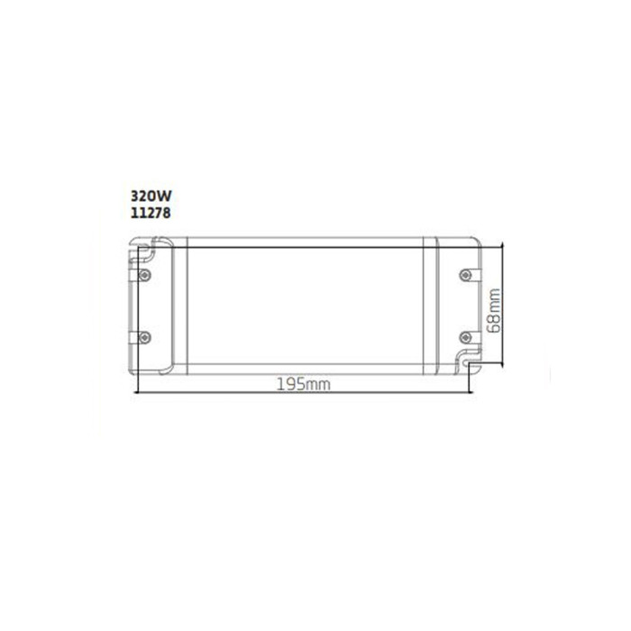 Блок живлення Nowodvorski 11278 DC Power Supply 48v 320w IP20 Wh (11278)