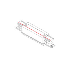 З'єднувач Nowodvorski CTLS POWER STRAIGHT CONNECTOR BLACK CN (8708)