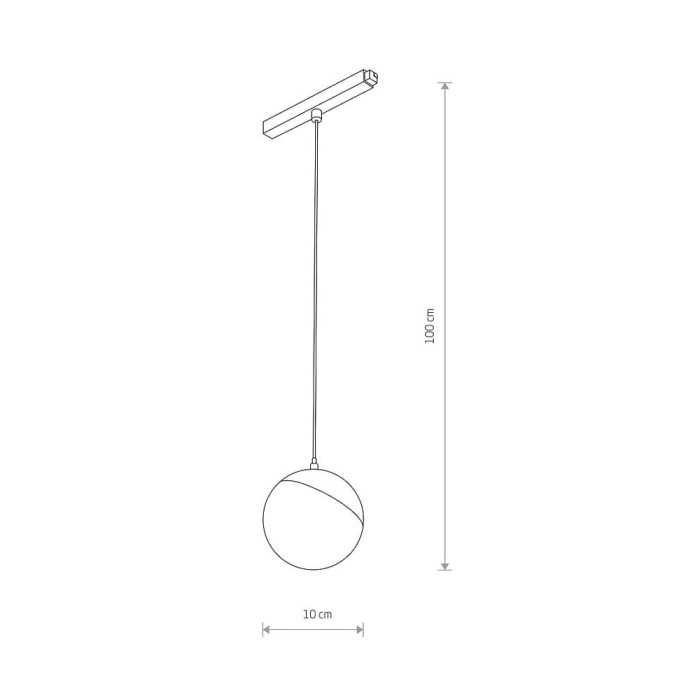 Магнітний трековий світильник Nowodvorski 10648 LVM Lid Led 1x8w 4000к 650Lm IP20 Bl (10648)