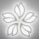 Світильник світлодіодний стельовий ASTRA 120W 5F APP 624/80 WHITE 220V IP20 з пультом ДУ