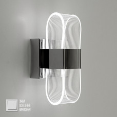 Світильник світлодіодний настінний, бра LUMIERA SQUARE 12W S ON/OFF CHROME/CLEAR 220V IP20