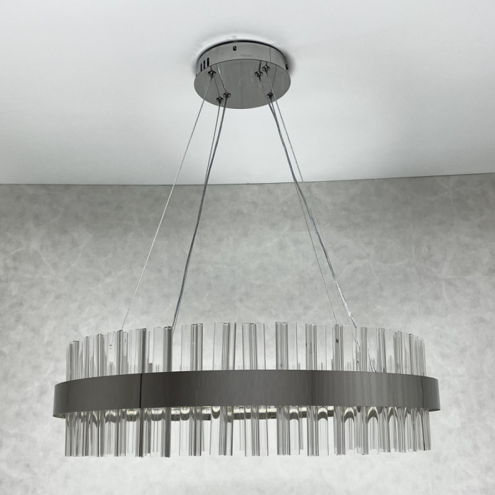 Світильник світлодіодний підвісний SOFIA 120W R CHROME/CLEAR 600/1000 APP 220V IP20 з пультом ДУ