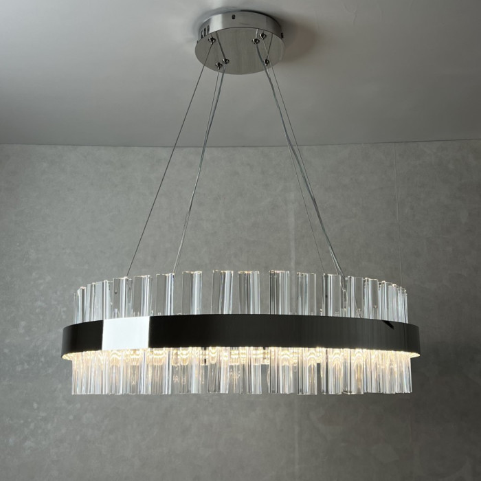 Світильник світлодіодний підвісний SOFIA 120W R CHROME/CLEAR 600/1000 APP 220V IP20 з пультом ДУ