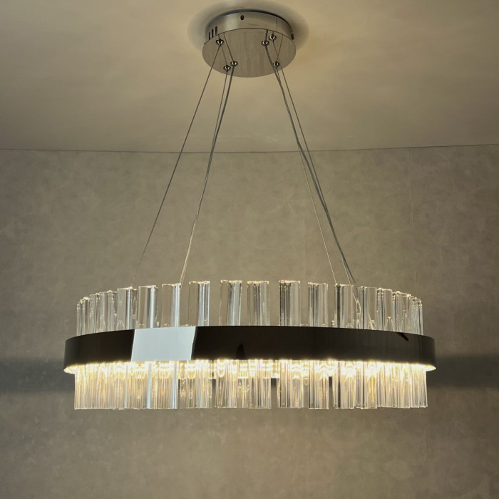 Світильник світлодіодний підвісний SOFIA 120W R CHROME/CLEAR 600/1000 APP 220V IP20 з пультом ДУ
