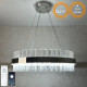 Світильник світлодіодний підвісний SOFIA 120W R CHROME/CLEAR 600/1000 APP 220V IP20 з пультом ДУ