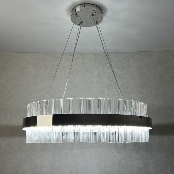 Світильник світлодіодний підвісний SOFIA 120W R CHROME/CLEAR 600/1000 APP 220V IP20 з пультом ДУ