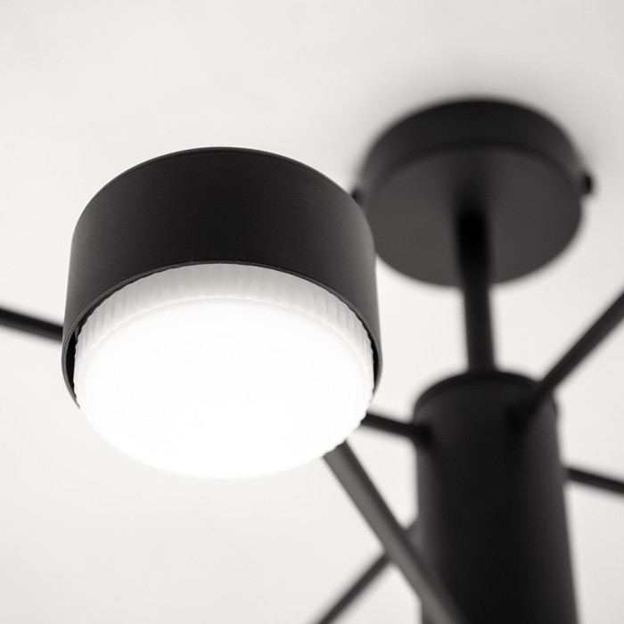 Світильник стельовий RAY 8xGX53 (4+4) BLACK 220V IP20