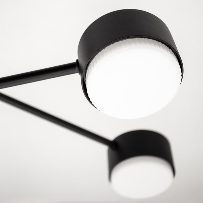 Світильник стельовий RAY 8xGX53 (4+4) BLACK 220V IP20