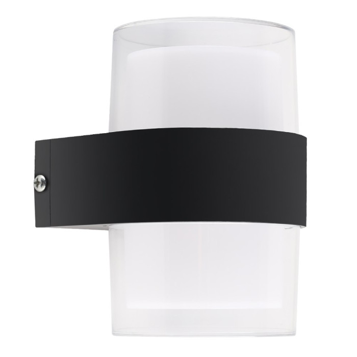 Світильник світлодіодний настінний, бра VENZA 9W R BLACK 4200K 105x95x135 220V IP44