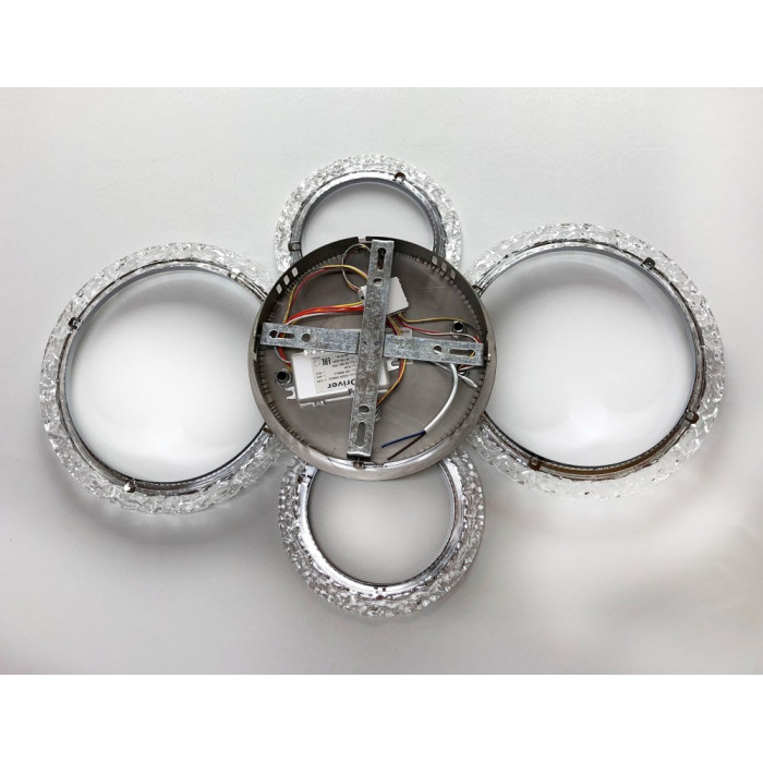 Світильник світлодіодний стельовий EUROPA 60W 4R 612/425 CHROME/ICE 220V IP20 з пультом ДУ