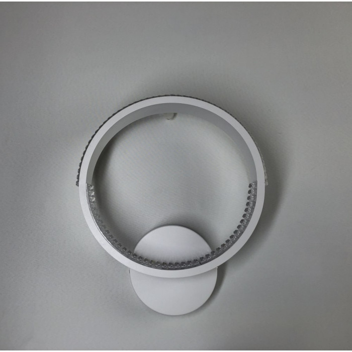 Світильник світлодіодний настінний, бра AKRILIKA ROUND 17W 1R ON/OFF WHITE/CLEAR
